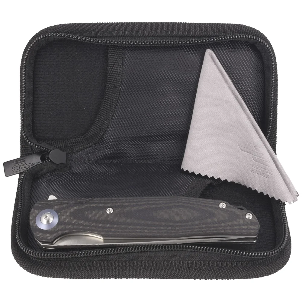 Nóż składany Bestech Ascot Carbon Fiber / Black G10, Satin D2 (BG19A) 3 Nóż składany Bestech Ascot Carbon Fiber / Black G10, Satin D2 (BG19A)