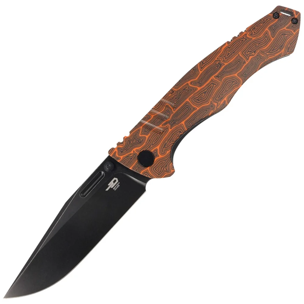 Nóż składany Bestech Keen II Black-Orange G10/Titanium, Black Stonewashed CPM S35VN by Koens Craft (BT2301F) 1 Nóż składany Bestech Keen II Black-Orange G10/Titanium, Black Stonewashed CPM S35VN by Koens Craft (BT2301F)