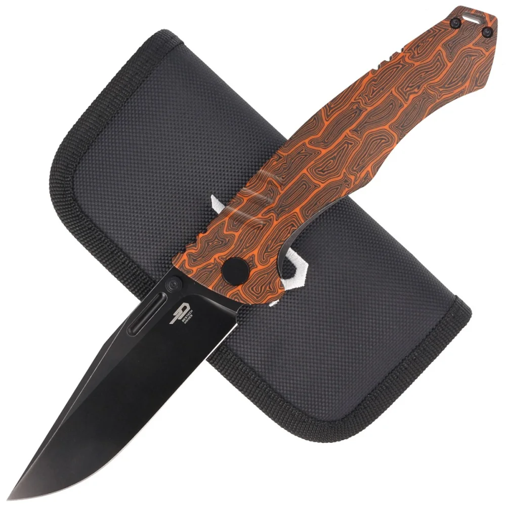 Nóż składany Bestech Keen II Black-Orange G10/Titanium, Black Stonewashed CPM S35VN by Koens Craft (BT2301F) 2 Nóż składany Bestech Keen II Black-Orange G10/Titanium, Black Stonewashed CPM S35VN by Koens Craft (BT2301F)