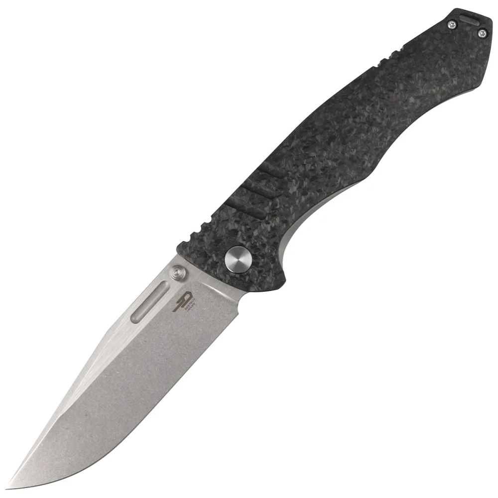 Nóż składany Bestech Keen II Black Titanium/Marbled Carbon Fiber, Stonewashed/Satin CPM S35VN by Koens Craft (BT2301B) 1 Nóż składany Bestech Keen II Black Titanium/Marbled Carbon Fiber, Stonewashed/Satin CPM S35VN by Koens Craft (BT2301B)