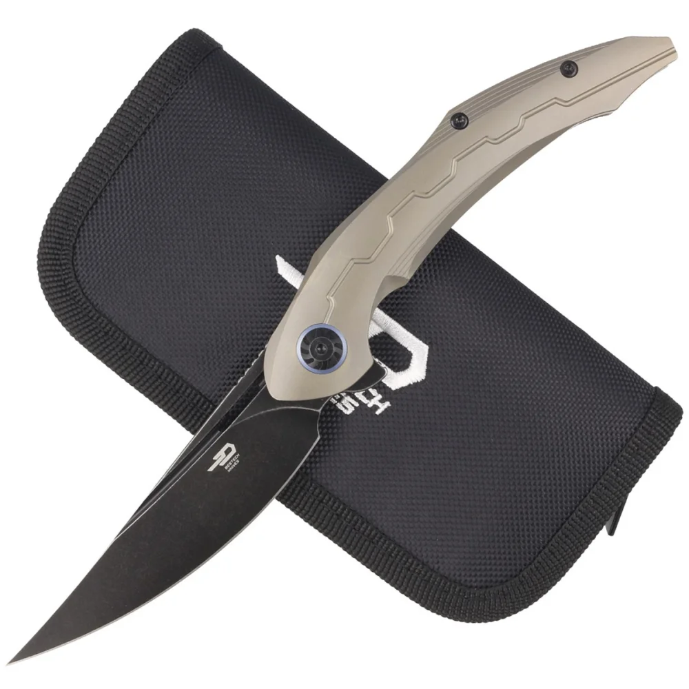 Nóż składany Bestech Marukka Bronze Titanium, Black Stonewashed M390 by Kombou (BT2002C) 4 Nóż składany Bestech Marukka Bronze Titanium, Black Stonewashed M390 by Kombou (BT2002C)
