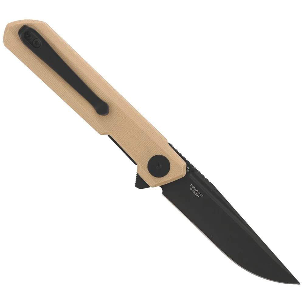 Nóż Bestechman Mini Dundee Khaki G10, Black DLC D2 by Ostap Hel (BMK03I) 3 Nóż Bestechman Mini Dundee Khaki G10, Black DLC D2 by Ostap Hel (BMK03I)