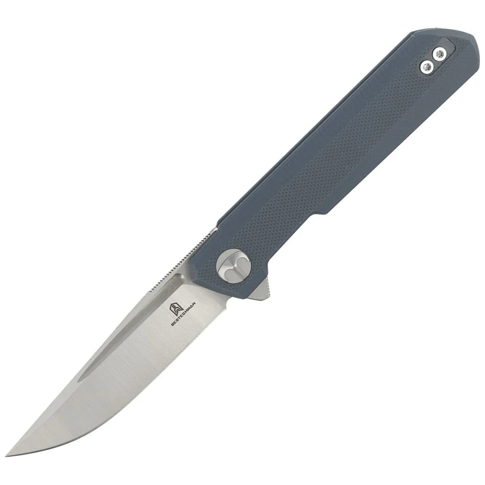 Nóż Bestechman Mini Dundee Grey G10, Stonewashed / Satin D2 by Ostap Hel (BMK03D) 1 Nóż Bestechman Mini Dundee Grey G10, Stonewashed / Satin D2 by Ostap Hel (BMK03D)