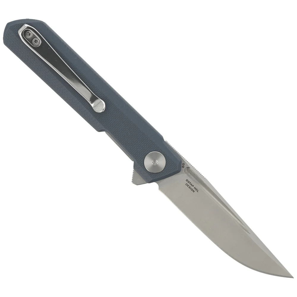 Nóż Bestechman Mini Dundee Grey G10, Stonewashed / Satin D2 by Ostap Hel (BMK03D) 3 Nóż Bestechman Mini Dundee Grey G10, Stonewashed / Satin D2 by Ostap Hel (BMK03D)