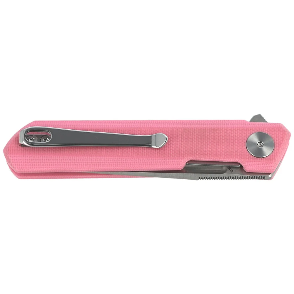 Nóż Bestechman Mini Dundee Pink G10, Stonewashed / Satin D2 by Ostap Hel (BMK03B) 7 Nóż Bestechman Mini Dundee Pink G10, Stonewashed / Satin D2 by Ostap Hel (BMK03B)