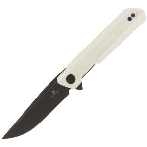 Nóż Bestechman Dundee White G10, Grey Titanized D2 by Ostap Hel (BMK01I)-1