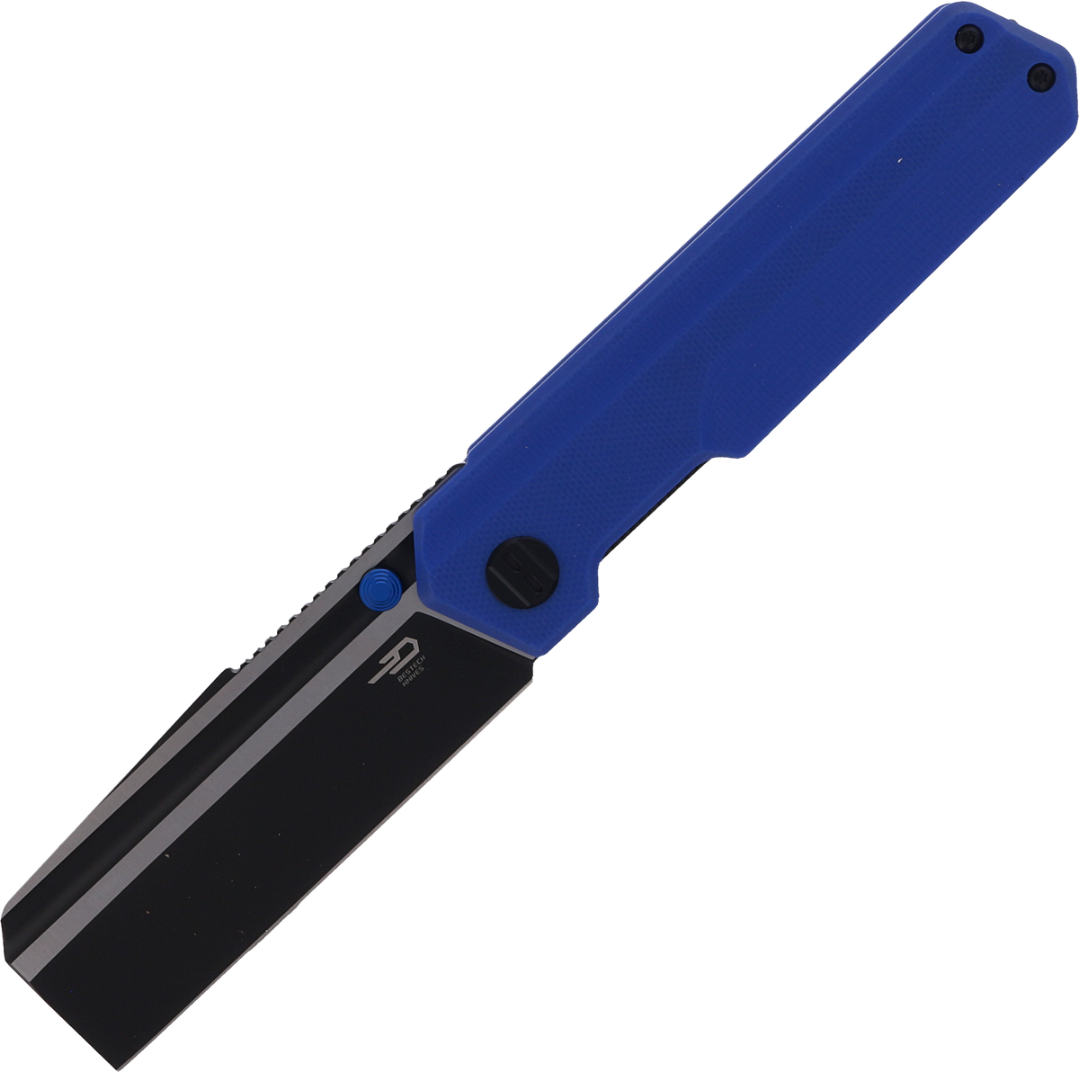 Tardis Blue G10, Black DLC/Satin najnowszy projekt polskiego projektanta Ostapa Hela i firmy Bestech Knives. Kompaktowy rozmiar ułatwiający noszenie, wygodna rękojeść z G10 i stal narzędziowa D2! Świetny towarzysz na codzienne wyprawy! - LifeGun.pl Nóż składany Bestech Tardis Blue G10, Black DLC/Satin D2 by Ostap Hel (BG54G)-1