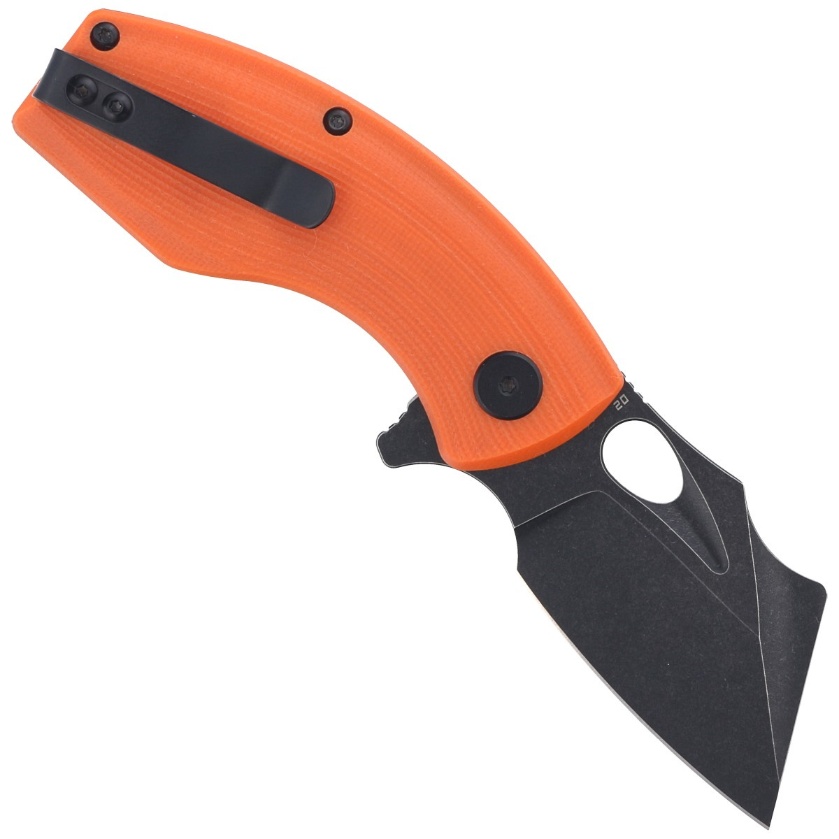 Lizard Orange G10, Black Stonewashed, nieduży nóż składany EDC o niebanalnym wyglądzie. Na rękojeści okładziny z G10, głownia ze sprawdzonej stali narzędziowej D2, otwierany flipperem lub otworem w klindze. A wszystko to w znakomitej cenie! - LifeGun.pl Nóż składany Bestech Lizard Orange G10, Black Stonewashed D2 (BG39D)-3