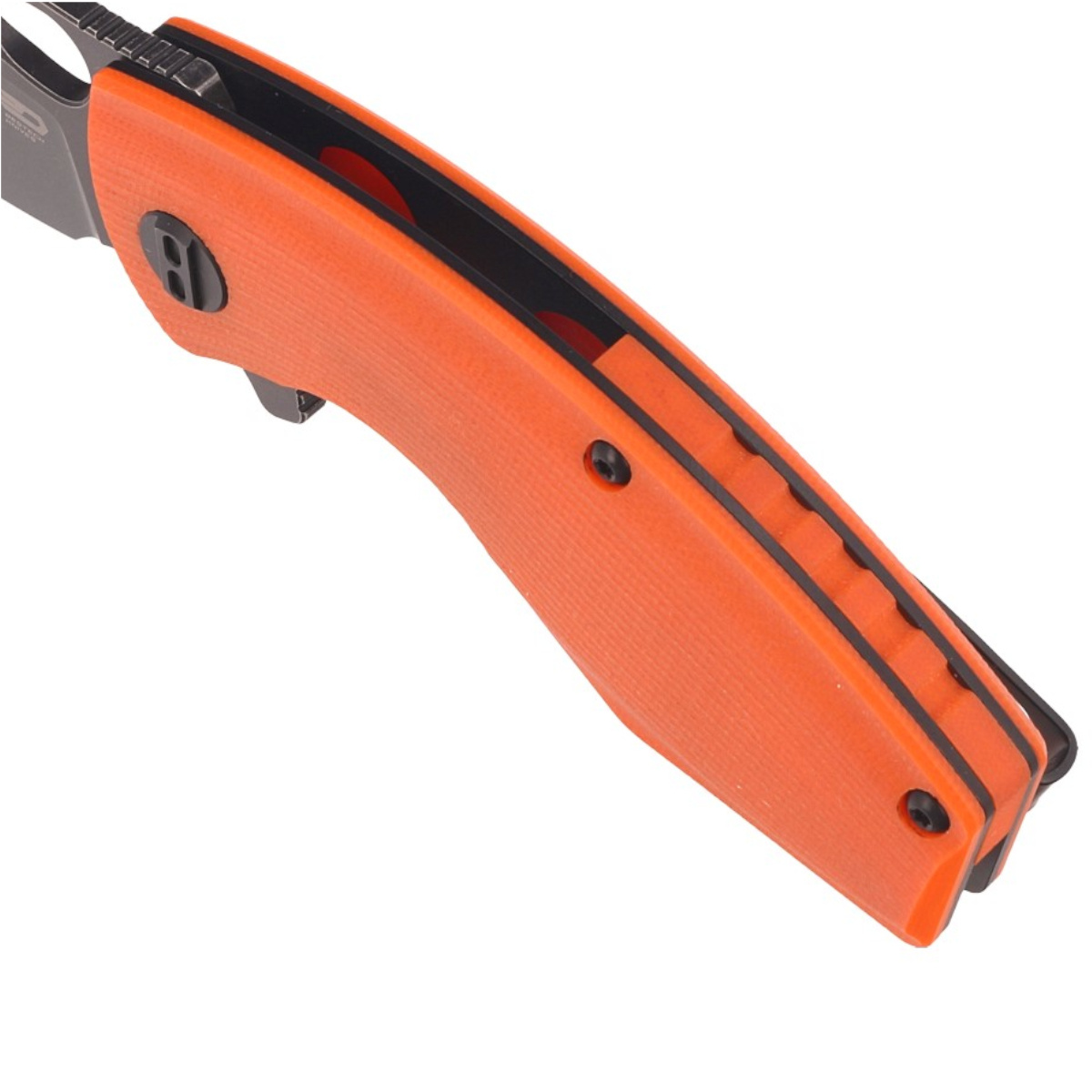 Lizard Orange G10, Black Stonewashed, nieduży nóż składany EDC o niebanalnym wyglądzie. Na rękojeści okładziny z G10, głownia ze sprawdzonej stali narzędziowej D2, otwierany flipperem lub otworem w klindze. A wszystko to w znakomitej cenie! - LifeGun.pl Nóż składany Bestech Lizard Orange G10, Black Stonewashed D2 (BG39D)-4