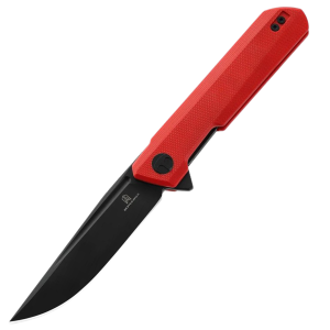 Nóż składany Bestechman Dundee Red G10, Black PVD D2 by Ostap Hel (BMK01L)-1