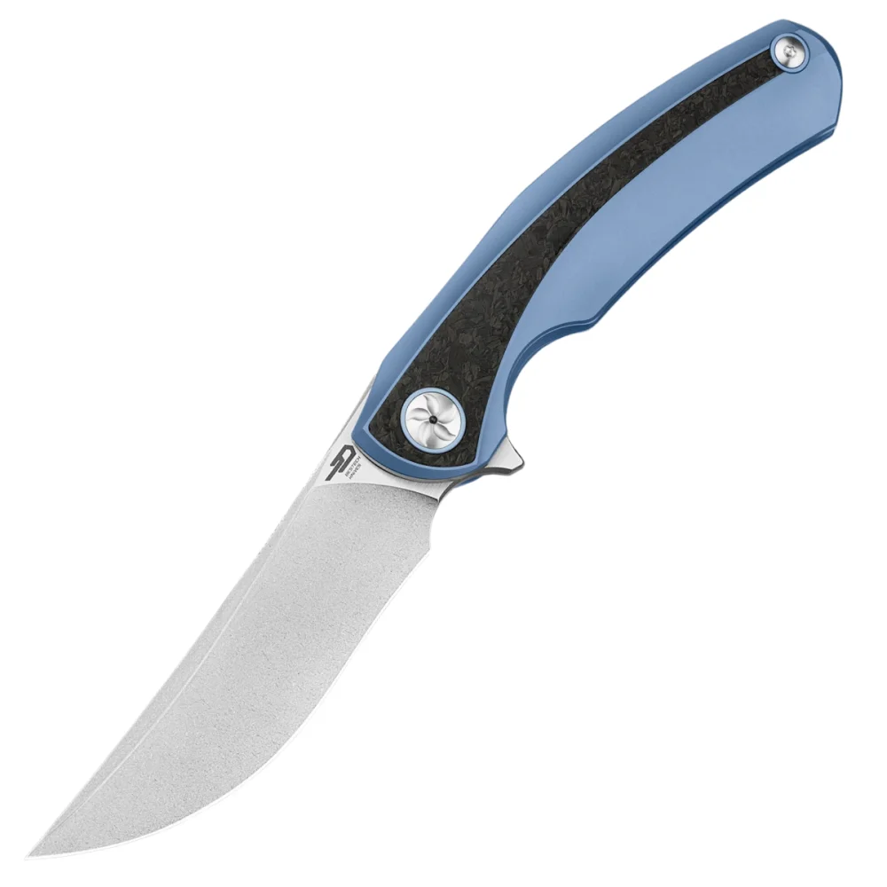 Nóż składany Bestech Sambac Blue Titanium/Marbled Carbon Fiber, Stonewashed/Satin MagnaCut by Ostap Hel (BT2402D) 1 Nóż składany Bestech Sambac Blue Titanium/Marbled Carbon Fiber, Stonewashed/Satin MagnaCut by Ostap Hel (BT2402D)