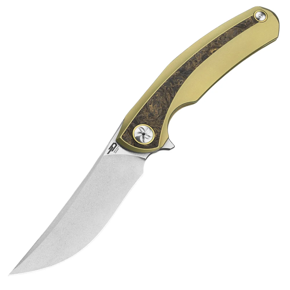 Nóż składany Bestech Sambac Gold Titanium/Dark Matter Gold Fat Carbon, Stonewashed/Satin MagnaCut by Ostap Hel (BT2402A) 1 Nóż składany Bestech Sambac Gold Titanium/Dark Matter Gold Fat Carbon, Stonewashed/Satin MagnaCut by Ostap Hel (BT2402A)