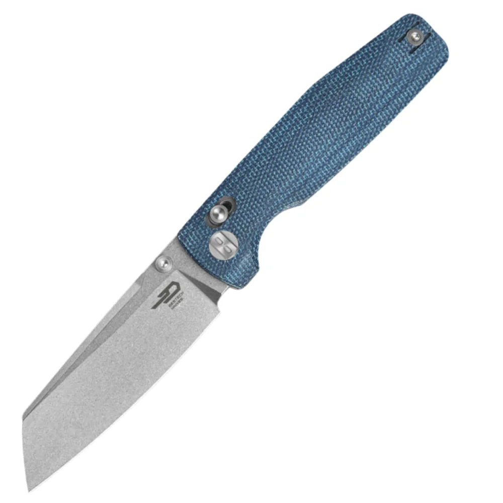 Nóż składany Bestech Slasher Blue Micarta, Stonewashed D2 (BG56C-1) 1 Nóż składany Bestech Slasher Blue Micarta, Stonewashed D2 (BG56C-1)