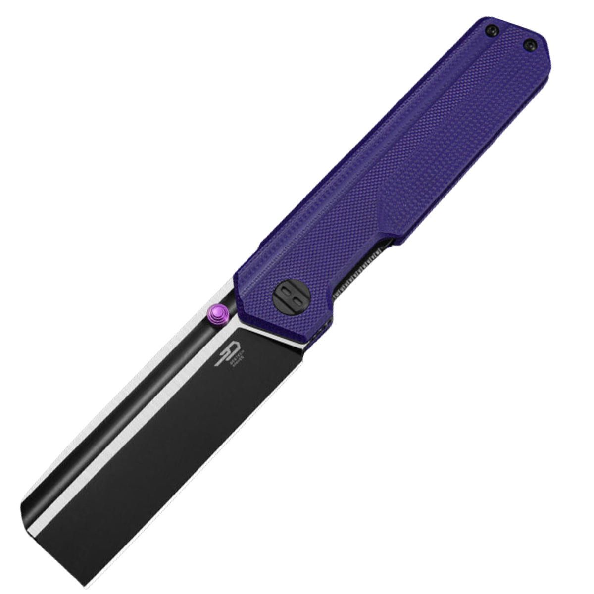 Tardis Purple G10, Black DLC/Satin najnowszy projekt polskiego projektanta Ostapa Hela i firmy Bestech Knives. Kompaktowy rozmiar ułatwiający noszenie, wygodna rękojeść z G10 i stal narzędziowa D2! Świetny towarzysz na codzienne wyprawy! - LifeGun.pl Nóż składany Bestech Tardis Purple G10, Black DLC/Satin D2 by Ostap Hel (BG54B)-1