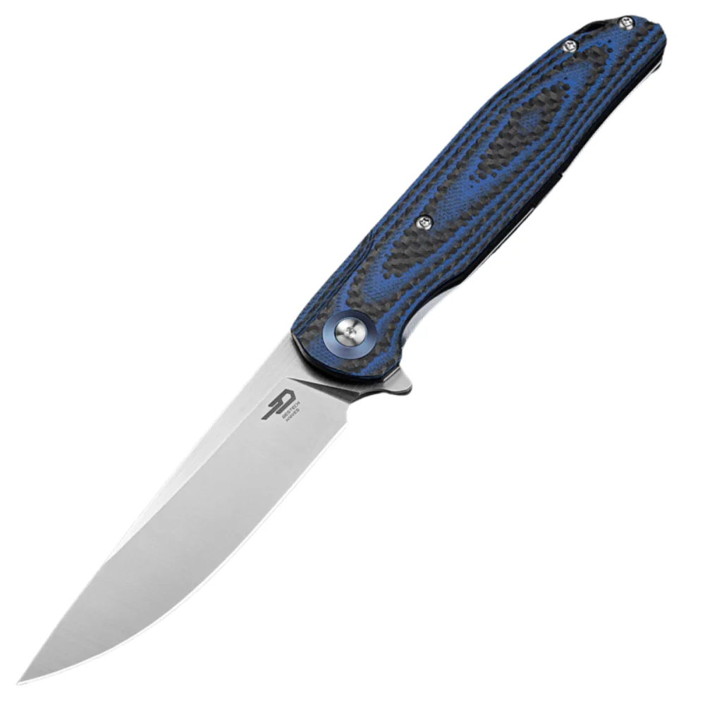 Nóż składany Bestech Ascot Blue Carbon Fiber/G10, Satin D2 (BG19C) 1 Nóż składany Bestech Ascot Blue Carbon Fiber/G10, Satin D2 (BG19C)