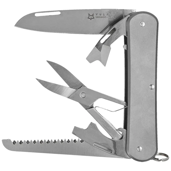 Scyzoryk Fox Vulpis SF5 Sandblasted Titanium, Polished M390 (FX-VP130-SF5 TI)-1