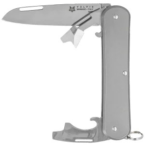 Scyzoryk Fox Vulpis 3 Sandblasted Titanium, Polished M390 (FX-VP130-3 TI)-1