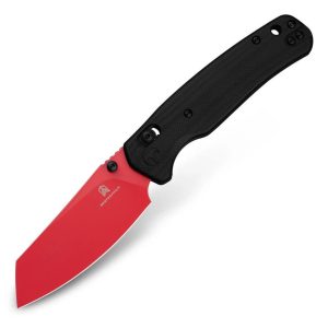 Nóż składany Bestechman Cicada's Wing Black G10, Red 10Cr15MoV (BMK06F)-1