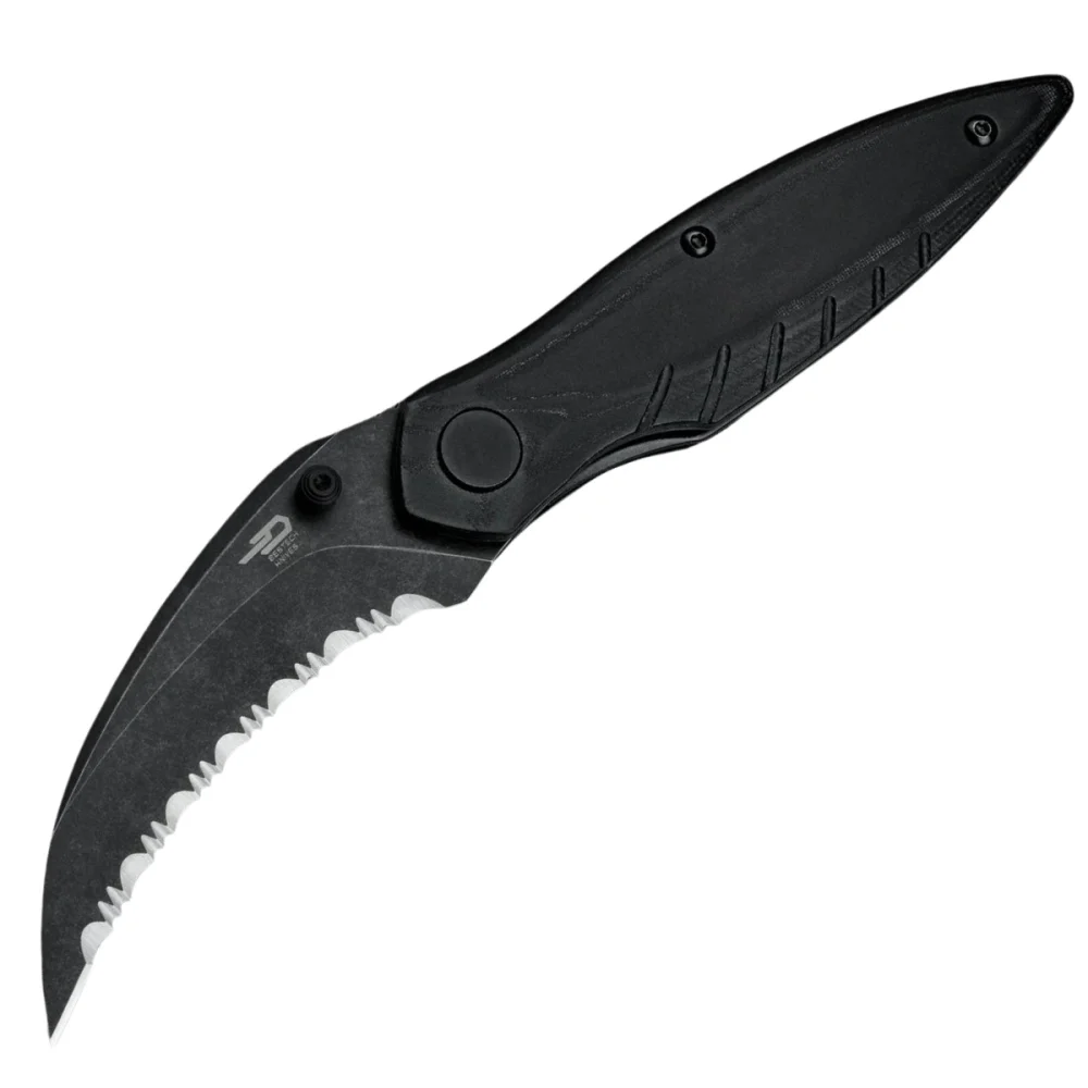 Nóż składany Bestech Mantidae Black Micarta, Black Stonewashed F/S 14C28N by Lucas (BG60F) 1 Nóż składany Bestech Mantidae Black Micarta, Black Stonewashed F/S 14C28N by Lucas (BG60F)