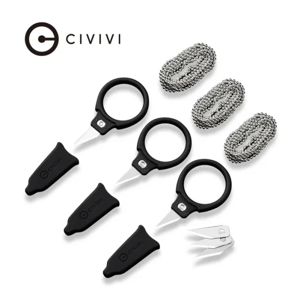Noże na szyję 3szt Civivi Quick Snip Black ABS/Rubber, 6Cr13 (C22022A-2)-1