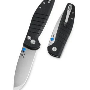 Nóż składany Bestechman Goodboy Jr. Black G10, Satin/Stonewashed D2 by Keanu Alfaro (BMK10A)-1