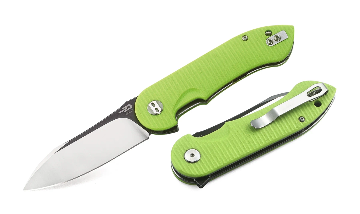 Torpedo Fluorescent Green G10, Black Stonewashed / Satin kompaktowy nóż składany EDC o uniwersalnym zastosowaniu. Wykonany z jakością gwarantowaną przez firmę Bestech. Okładziny rękojeści z G10, ostrze ze sprawdzonej stali narzędziowej D2, znakomita cena! - LifeGun.pl Nóż składany Bestech Torpedo Fluorescent Green G10, Black Stonewashed / Satin D2 (BG17C-2)-1