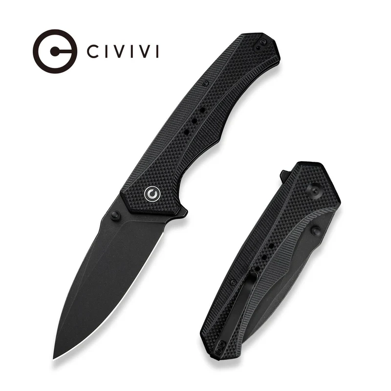 Photonix Black G10, Black Stonewashed, mocny nóż składany zaprojektowany z myślą o wykonywaniu wszelakich zadań. Głownia ze stali nierdzewnej Sandvik 14C28N. Ergonomiczna rękojeść z kompozytu G10. Praktyczne narzędzie gotowe stawić czoła każdemu zadaniu. - LifeGun.pl Nóż składany Civivi Photonix Black G10, Black Stonewashed 14C28N (C23081B-1)-1