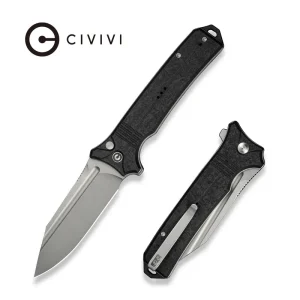 Nóż składany Civivi Neurohaptic Black G10, Stonewashed Nitro-V (C23080-2)-1