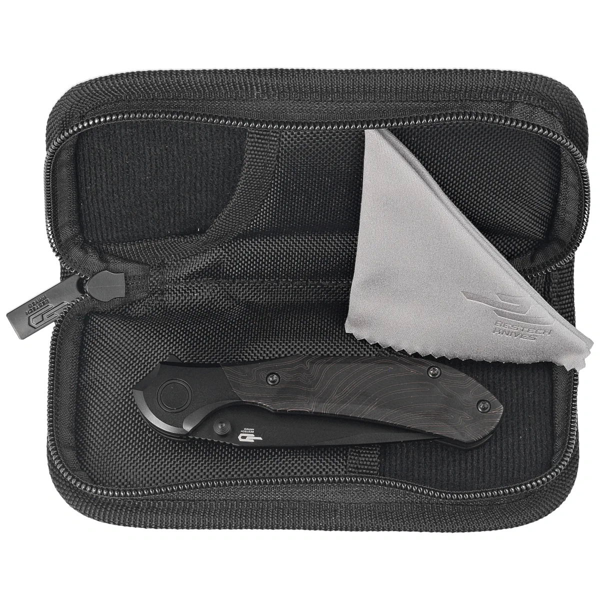 Constellation Black PVD Titanium/Black Pattern G10, Black PVD, kompaktowy folder EDC projektu amerykańskiego knifemakera Paula Munko. Głownia z doskonałej stali MagnaCut, rękojeść z tytanu i kompozytu G10. Doskonałe narzędzie! - LifeGun.pl Nóż składany Bestech Constellation Black PVD Titanium/Black Pattern G10, Black PVD MagnaCut by Munko Knives (BT2501B)-3