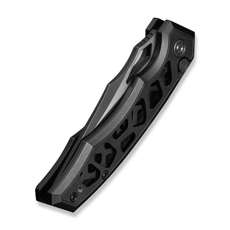 Anaaki Black Aluminium, Black Stonewashed/Satin kompaktowy, lekki nóż składany EDC. Otwierany na trzy sposoby, flipper, otwór w klindze i grawitacyjnie. Wytrzymała rękojeść z aluminium, ostrze ze stali nierdzewnej Nitro-V. Doskonały towarzysz na co dzień! - LifeGun.pl Nóż składany Civivi Anaaki Black Aluminium, Black Stonewashed/Satin Nitro-V (C24039-1)-8