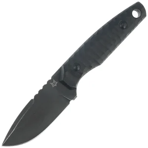 Nóż Fox KS Black G10, Top Shield Antracite Stonewashed Niolox by GZ Tactical Knives (FX-627 G10B)-1