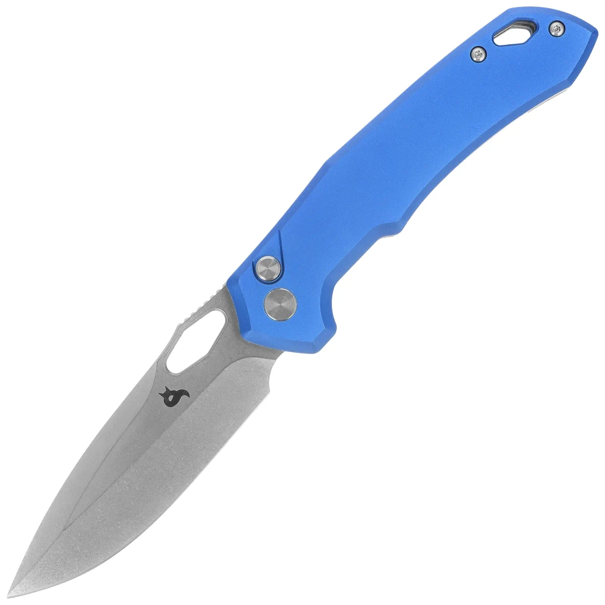 Atros Blue Aluminium, Stonewashed – nowoczesny nóż składany EDC od marki BlackFox, łączący anodowaną rękojeść z aluminium z głownią ze stali VG-10. Funkcjonalna konstrukcja, trwałe materiały i nowoczesna estetyka tworzą niezawodne narzędzie na co dzień. - LifeGun.pl Nóż składany BlackFox Atros Blue Aluminium, Stonewashed VG-10 (BF-770 BL)-1