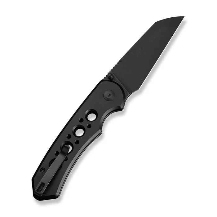 Pragma Prime Black Aluminium, Black Stonewashed – smukły folder Civivi EDC z głownią ze stali Sandvik 14C28N o profilu Wharncliffe, wygodna rękojeść z aluminium, intuicyjna blokada button lock. Ergonomia i precyzja wykonania w kompaktowej formie. - LifeGun.pl Nóż składany Civivi Pragma Prime Black Aluminium, Black Stonewashed 14C28N (C24067-1)-2