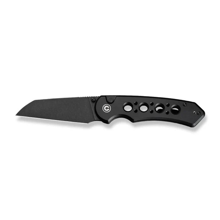 Pragma Prime Black Aluminium, Black Stonewashed – smukły folder Civivi EDC z głownią ze stali Sandvik 14C28N o profilu Wharncliffe, wygodna rękojeść z aluminium, intuicyjna blokada button lock. Ergonomia i precyzja wykonania w kompaktowej formie. - LifeGun.pl Nóż składany Civivi Pragma Prime Black Aluminium, Black Stonewashed 14C28N (C24067-1)-5