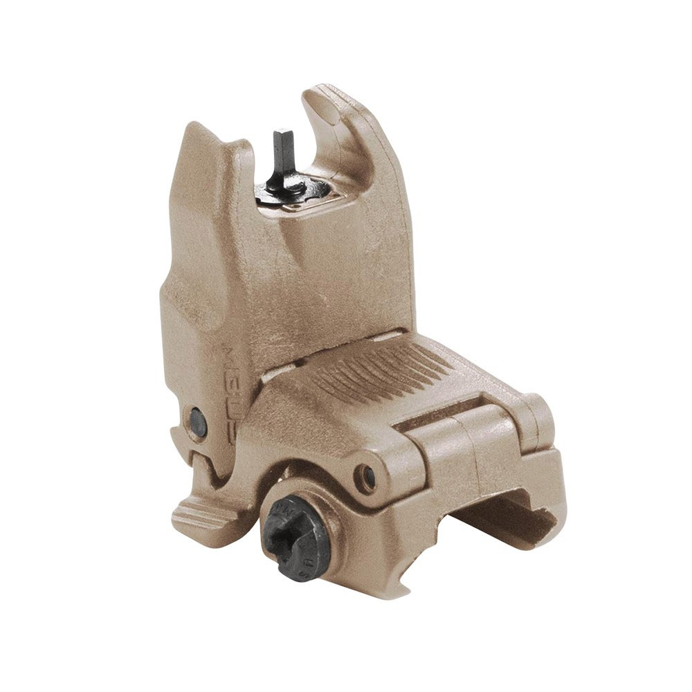 Wspomagana sprężynowo muszka MBUS (Magpul® Back-Up Sight) wyprodukowana przez Magpul. Cechy: - Wykonanie z trwałego polimeru - Regulacja wysokości za pomocą dołączonego kluczyka - Niska masa - Uruchamiane przyciskiem na grzbiecie lub bocznymi skrzydełkami - Standard MIL-STD-1913 Picatinny / STANAG 4694 - Montaż przy użyciu klucza imbusowego lub śrubokręta płaskiego - stabilna, dobrze spasowana konstrukcja - LifeGun.pl Magpul - Muszka składana MBUS Sight - FDE - MAG247-FDE-1