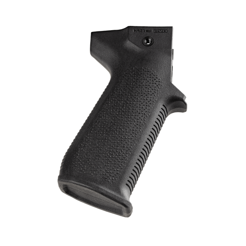 Pełnowymiarowy chwyt pistoletowy renomowanego producenta Magpul. W chwycie zmniejszono kąt nachylenia wobec komory spustowej co poprawia ergonomię i ułatwia długotrwałą obsługę. W konstrukcji użyto wytrzymałego polimeru, którego cechuje niska waga. Chwyt jest jednoelementową konstrukcją, z której wyeliminowano newralgiczne punkty. Fakturowanie Trapezoidal Surface Projections zapewnia pewny chwyt mokrą lub brudną dłonią. Cechy: - Przeznaczony do CZ - LifeGun.pl Magpul - MOE-EVO Grip do Scorpion EVO 3 - Czarny - MAG1005-1