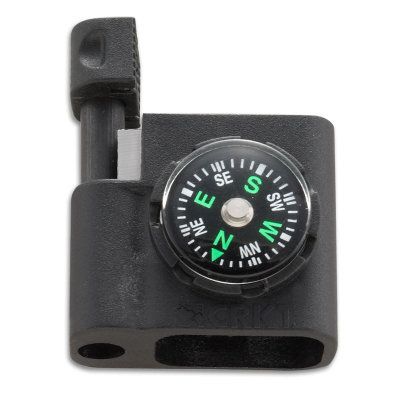Kompas i krzesiwo CRKT 9701 Kompas z krzesiwem od CRKT to drobiazg, który może uratować życie i odnaleźć się w terenie. Kompas przeznaczony przede wszystkim do użytku z bransoletką survivalową CRKT, ale jego rozmiar pozwala na przenoszenie go w kieszeni spodni czy w plecaku. - LifeGun.pl Kompas i krzesiwo CRKT 9701-2