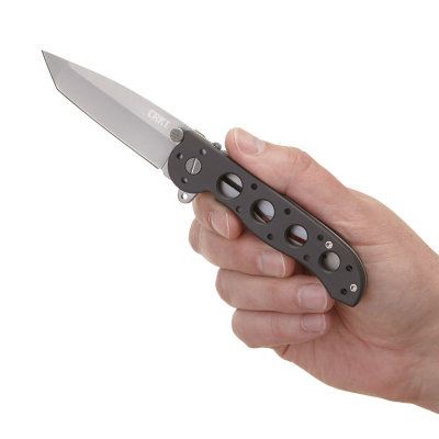 Asystent otwierania: Nie | Ostrze ząbkowane: Nie | Futerał: Nie | Opakowanie: Pudełko kartonowe | Waga (g): 91 | Rodzaj ostrza:: Tanto | Stal: AUS 8 | Wykończenie ostrza: Bead-blast | Długość po złożeniu (cm): 10.8 | Długość ostrza (cm): 7.9 | Twardość materiału ostrza::: 57-59 HRC | Projektant: Kit Carson | Długość całkowita (cm): 18.7 | Blokada ostrza: Locking Liner + LAWKS | Grubość ostrza (cm): 0.3 | Rękojeść: Aluminium + 420J2 - LifeGun.pl Nóż CRKT M16-02S Classic-3