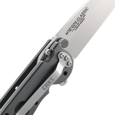 Asystent otwierania: Nie | Ostrze ząbkowane: Nie | Futerał: Nie | Opakowanie: Pudełko kartonowe | Waga (g): 91 | Rodzaj ostrza:: Tanto | Stal: AUS 8 | Wykończenie ostrza: Bead-blast | Długość po złożeniu (cm): 10.8 | Długość ostrza (cm): 7.9 | Twardość materiału ostrza::: 57-59 HRC | Projektant: Kit Carson | Długość całkowita (cm): 18.7 | Blokada ostrza: Locking Liner + LAWKS | Grubość ostrza (cm): 0.3 | Rękojeść: Aluminium + 420J2 - LifeGun.pl Nóż CRKT M16-02S Classic-7