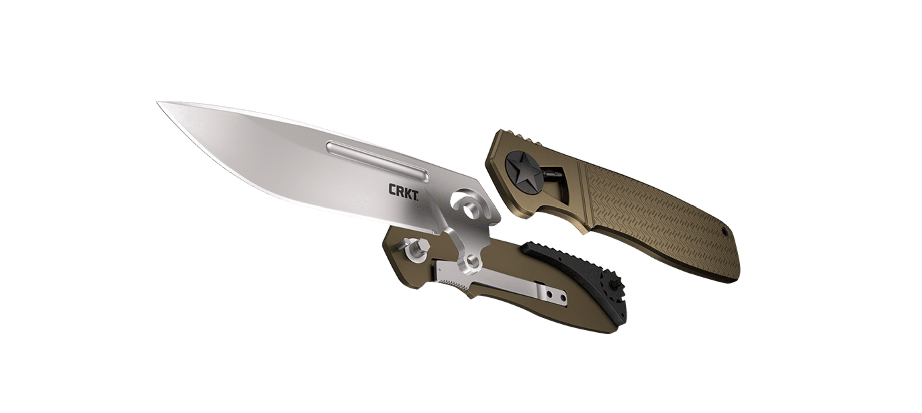 Asystent otwierania: Nie | Ostrze ząbkowane: Nie | Opakowanie: Pudełko kartonowe | Waga (g): 136 | Rodzaj ostrza:: Drop point | Stal: AUS 8 | Wykończenie ostrza: Szczotkowanie | Długość po złożeniu (cm): 12 | Długość ostrza (cm): 8.8 | Twardość materiału ostrza::: 57-58 HRC | Projektant: Ken Onion | Długość całkowita (cm): 21.1 | Blokada ostrza: Locking Liner | Grubość ostrza (cm): 0.33 | Rękojeść: Aluminium 6061 - LifeGun.pl Nóż CRKT K270GKP Homefront-6