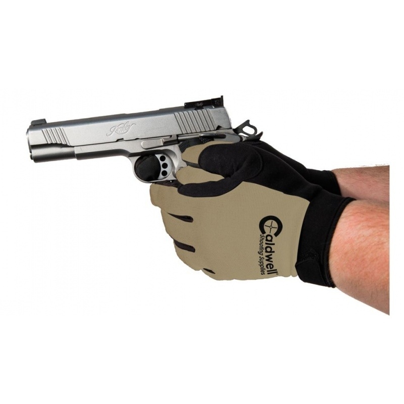 Rękawice strzeleckie Caldwell 1071004 (rozmiar S/M) ze specjalnym wypełnieniem zmniejszającym odczuwalny odrzut, pozwalając jednocześnie na pełną swobodę ruchów i pewniejszy chwyt.Lekki i oddychający materiał jest niezwykle wytrzymały, chroni przed otarciami i zapobiega przegrzaniu dłoni strzelca.Końcówki palców zostały przystosowane do bezproblemowego korzystania ze smatfonów. - LifeGun.pl Rękawice strzeleckie Caldwell 1071004 S/M-3