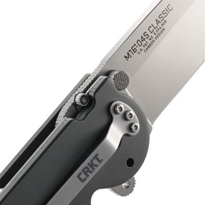 Asystent otwierania: Nie | Ostrze ząbkowane: Nie | Futerał: Nie | Opakowanie: Pudełko kartonowe | Waga (g): 156 | Rodzaj ostrza:: Tanto | Stal: AUS 8 | Wykończenie ostrza: Bead-blast | Długość po złożeniu (cm): 13.5 | Długość ostrza (cm): 9.9 | Twardość materiału ostrza::: 57-59 HRC | Projektant: Kit Carson | Długość całkowita (cm): 23.6 | Blokada ostrza: Locking Liner + LAWKS | Grubość ostrza (cm): 0.35 | Rękojeść: Aluminium lotnicze 6061 + stal 420J2 - LifeGun.pl Nóż CRKT M16-04S Classic-9