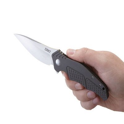 Asystent otwierania: IKBS | Ostrze ząbkowane: Nie | Futerał: Nie | Opakowanie: Pudełko kartonowe | Waga (g): 128 | Rodzaj ostrza:: Drop point | Stal: 8Cr13MoV | Wykończenie ostrza: Satynowe | Długość po złożeniu (cm): 11.9 | Długość ostrza (cm): 8.1 | Twardość materiału ostrza::: 58-60 HRC | Projektant: Ken Onion | Długość całkowita (cm): 20 | Blokada ostrza: Locking Liner | Grubość ostrza (cm): 0.33 | Rękojeść: 2Cr13 + 6061 Aluminum - LifeGun.pl Nóż Składany CRKT Outrage K320GXP-3