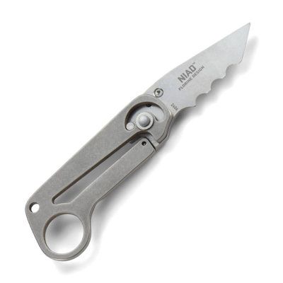 Asystent otwierania: Nie | Ostrze ząbkowane: Tak | Futerał: Nie | Opakowanie: Pudełko kartonowe | Waga (g): 17 | Rodzaj ostrza:: Tanto | Stal: 5Cr13MoV | Wykończenie ostrza: Piaskowanie | Długość po złożeniu (cm): 6.3 | Długość ostrza (cm): 3.9 | Rękojeść: Tytan 6Al4V | Twardość materiału ostrza::: 56-58 HRC | Projektant: Hans Florine | Długość całkowita (cm): 10.3 | Blokada ostrza: Frame Lock | Grubość ostrza (cm): 0.2 | Rodzaj ząbkowania ostrza: Veff Flat Top Serrations - LifeGun.pl Nóż składany CRKT Niad 2406-2