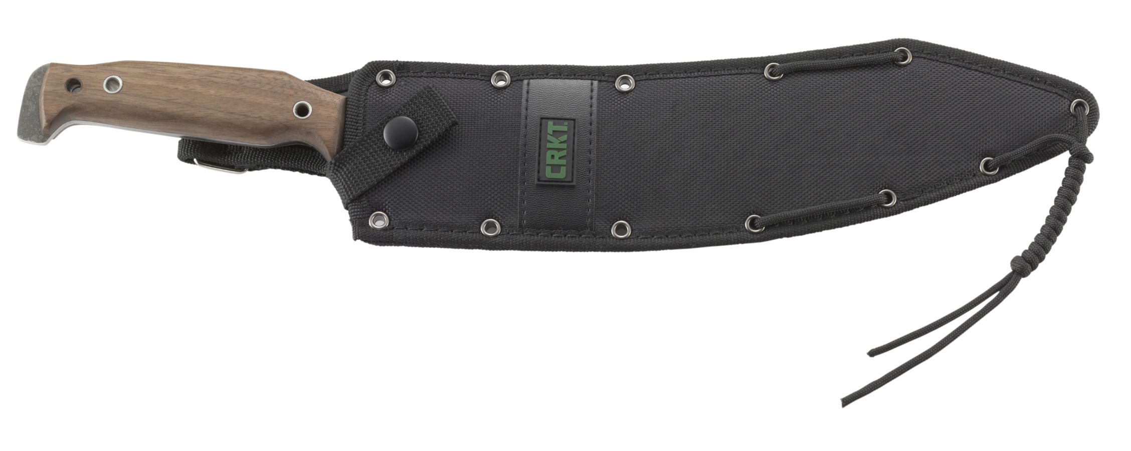 Ostrze ząbkowane: Nie | Futerał: Nylon | Opakowanie: Pudełko kartonowe | Waga (g): 545 | Rodzaj ostrza:: Drop point | Stal: Stal karbonowa 1075 | Wykończenie ostrza: Satynowe / Hammer | Grubość ostrza (cm): 0.45 | Rękojeść: Drewno orzecha | Twardość materiału ostrza::: 50-55 HRC | Projektant: Liong Mah | Długość całkowita (cm): 44.3 | Blokada ostrza: Ostrze stałe | Długość ostrza (cm): 30.5 - LifeGun.pl Maczeta CRKT 3100 Mah-Chete-7