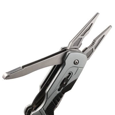 Ostrze ząbkowane: Tak | Opakowanie: Pudełko kartonowe | Waga (g): 218 | Rodzaj ostrza:: Zmodyfikowane Tanto | Stal: 5Cr15MoV | Wykończenie ostrza: Satynowe | Długość po złożeniu (cm): 10.5 | Długość ostrza (cm): 15.3 | Twardość materiału ostrza::: 55-58 HRC | Projektant: Hans Florine | Długość całkowita (cm): 17.9 | Blokada ostrza: Locking Liner | Grubość ostrza (cm): 0.23 | Rodzaj ząbkowania ostrza: Veff Serrations - LifeGun.pl Multitool CRKT Bivy 9250-5