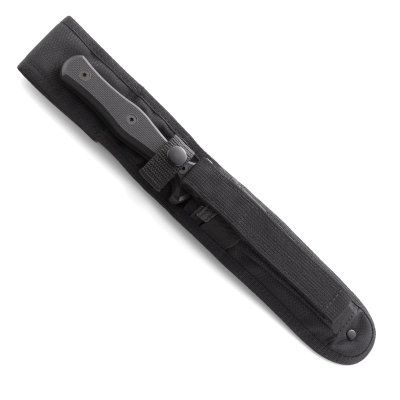 Czas realizacji zamówienia: Wkrótce w naszej ofercie | Ostrze ząbkowane: Tak | Futerał: Nylon | Opakowanie: Pudełko kartonowe | Waga (g): 210 | Projektant: David William Sirois | Długość całkowita (cm): 26.6 | Grubość ostrza (cm): 0.46 | Rodzaj ząbkowania ostrza: Veff Serrations | Twardość materiału ostrza::: 54-56 HRC | Stal: SK 5 | Wykończenie ostrza: Proszkowane | Długość ostrza (cm): 14 | Rękojeść: G-10 - LifeGun.pl Nóż CRKT Sangrador 2080-5