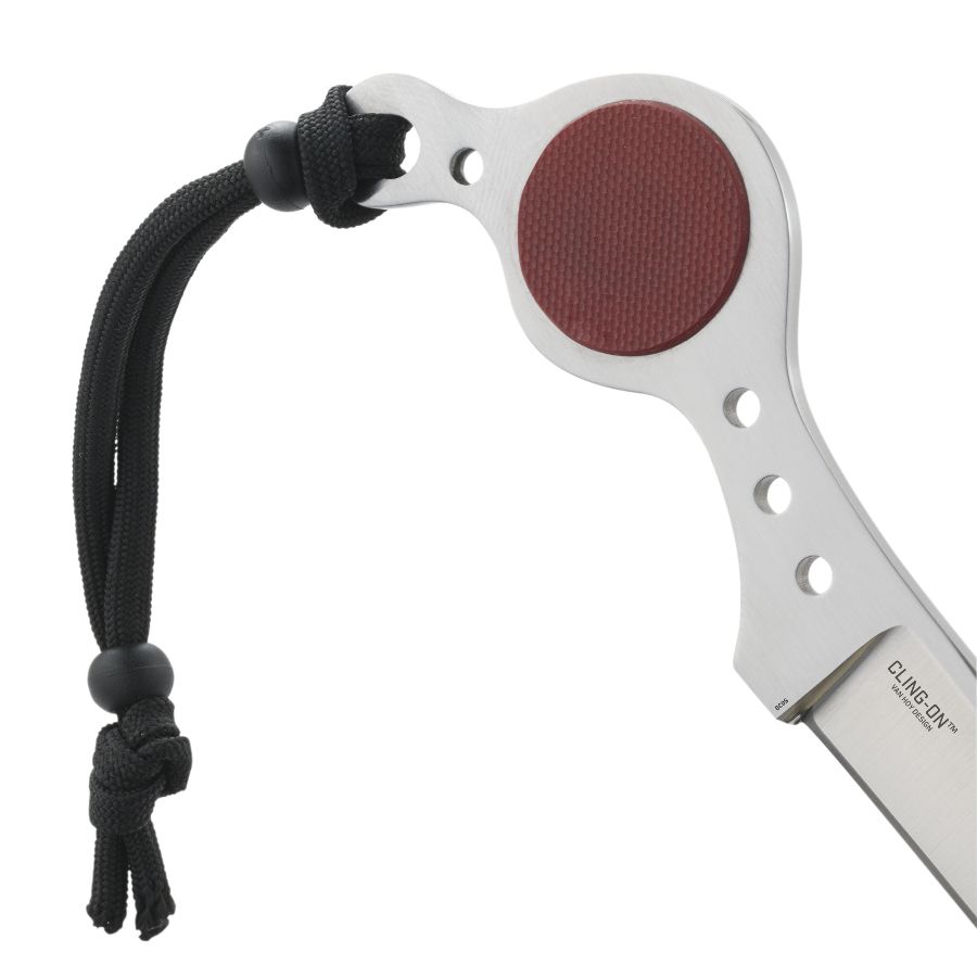 Ostrze ząbkowane: Nie | Futerał: Skórzana kabura | Opakowanie: Pudełko kartonowe | Waga (g): 37 | Rodzaj ostrza:: Wharncliffe | Stal: 8Cr13MoV | Wykończenie ostrza: Satynowe | Grubość ostrza (cm): 0.28 | Twardość materiału ostrza::: 58-60 HRC | Projektant: Ed Van Hoy | Długość całkowita (cm): 12.4 | Blokada ostrza: Ostrze stałe | Długość ostrza (cm): 8.2 - LifeGun.pl Nóż CRKT 5030 Cling-On-5