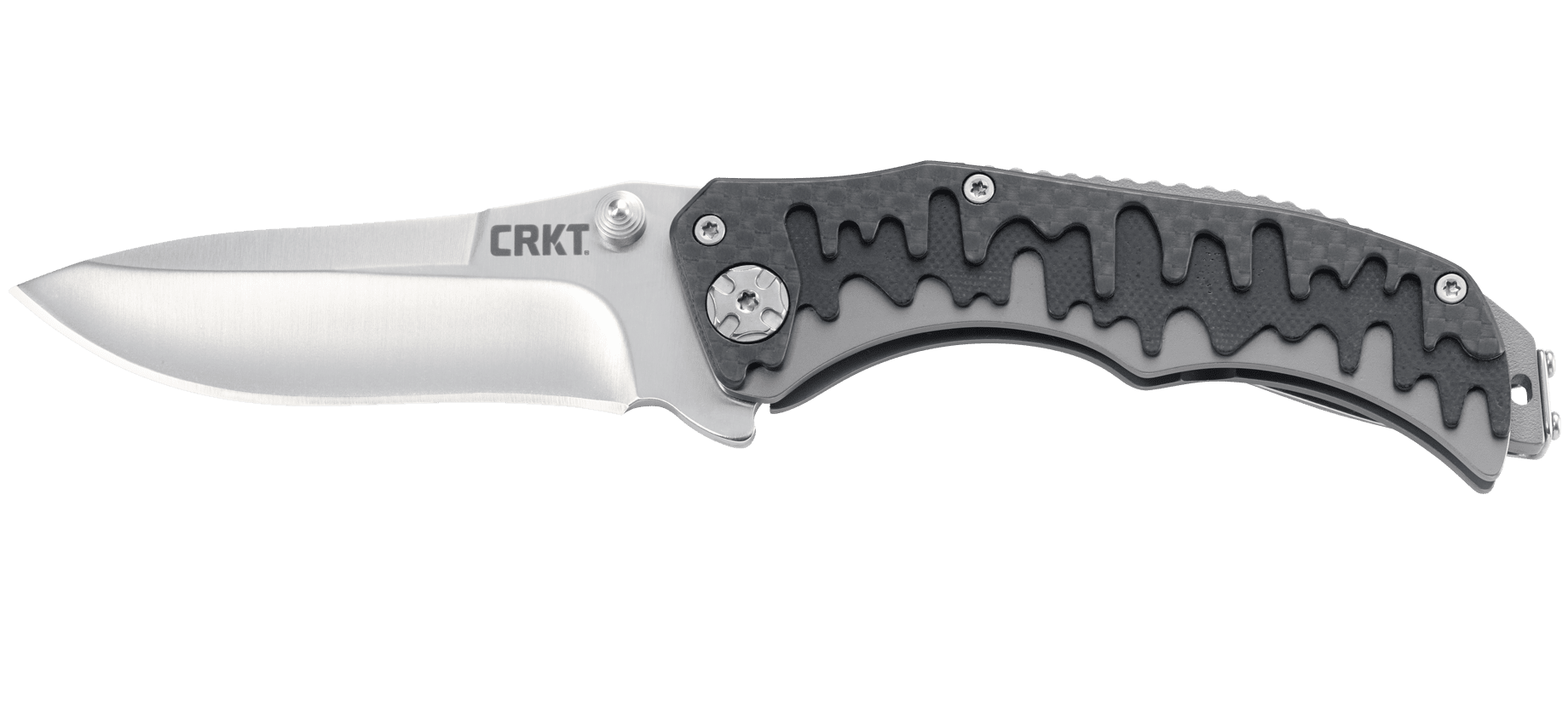Asystent otwierania: OutBurst | Opakowanie: Pudełko kartonowe | Waga (g): 119 | Stal: 8Cr13MoV | Wykończenie ostrza: Satynowe | Długość po złożeniu (cm): 10.6 | Długość ostrza (cm): 7.8 | Projektant: Brian Tighe | Długość całkowita (cm): 18.4 | Blokada ostrza: Locking Liner | Grubość ostrza (cm): 0.28 | Rękojeść: Włókno węglowe + G10 - LifeGun.pl Nóż CRKT 1190 Drip Tighe-1