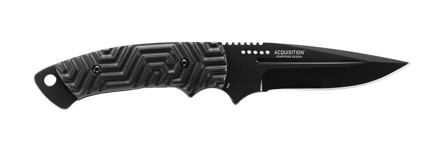 Asystent otwierania: Nie | Ostrze ząbkowane: Nie | Futerał: Tak | Opakowanie: Pudełko kartonowe | Waga (g): 128 | Rodzaj ostrza:: Zmodyfikowany Drop Point | Stal: 8Cr13MoV | Wykończenie ostrza: Proszkowane | Grubość ostrza (cm): 0.38 | Rodzaj ząbkowania ostrza: NIE | Twardość materiału ostrza::: 56-58 HRC | Projektant: Pat & Wes Crawford | Długość całkowita (cm): 20.8 | Blokada ostrza: Ostrze stałe | Długość ostrza (cm): 10.2 | Rękojeść: Tworzywo sztuczne - LifeGun.pl Nóż CRKT Acquisition 2035-2